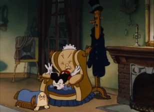 out of context cartoon mickey chair
