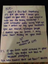 neighbor notes red bull