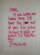 roommate notes 61
