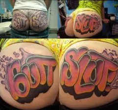 butt slut tattoo