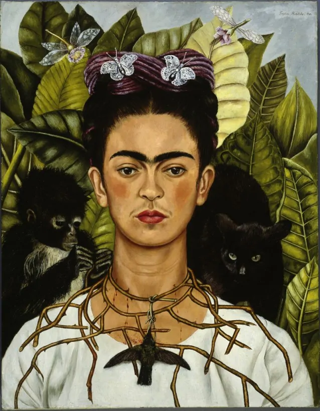 01-Frida-Kahlo-Autoritratto-con-collana-di-spine-e1395287079403