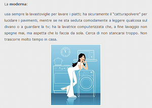 immagine di una casalinga moderna