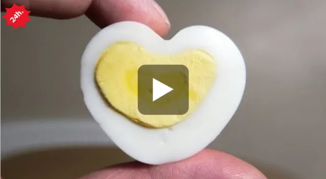 uovo forma cuore