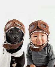 zoey jasper rescue dog baby portraits grace chon 5