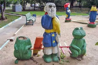 creepy playgrounds manandfrogs