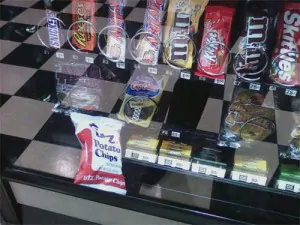 funny dammit potato chips vending