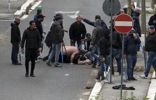 scontri a roma