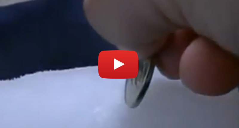 This-Is-What-Happens-If-You-Insert-A-Coin-into-A-Dry-Ice-Block