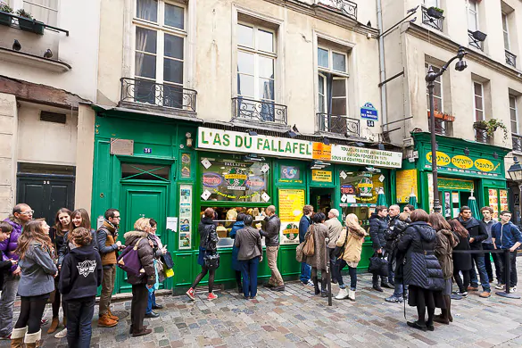 Jewish quarter of Le Marais in Paris, France