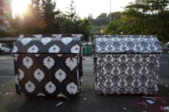 Wallpapered dumpsters Finley 638x425