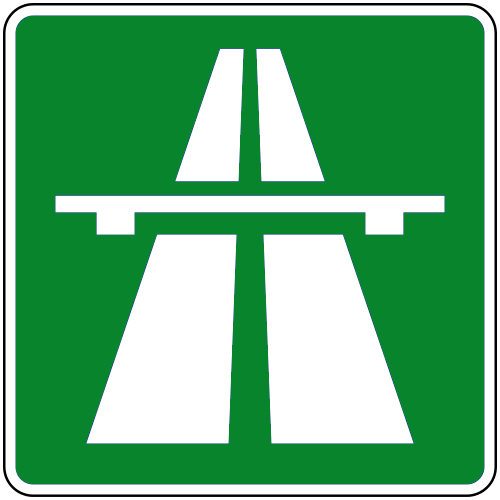 Autostrada sfondo verde