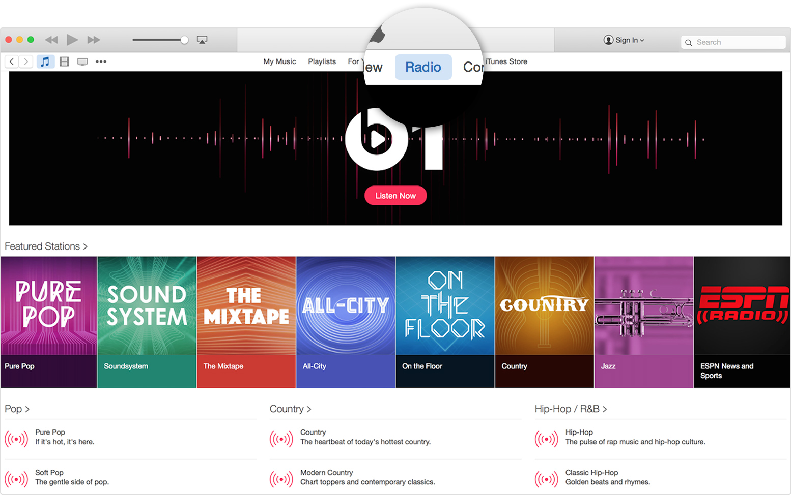 applicazione Apple Music