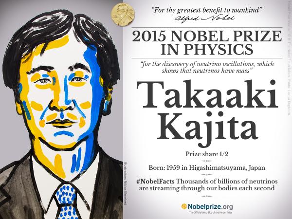 Chi è Takaaki Kajita vincitore Premio Nobel Fisica 2015