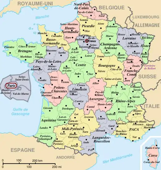 France departements regions narrow