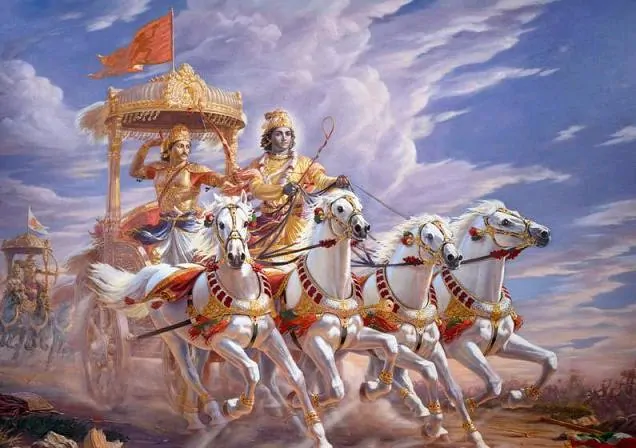 arjuna Krishna chariot