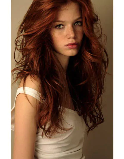 capelli rossi lunghi