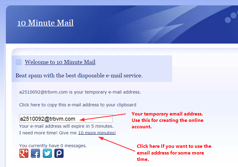 Come creare una mail temporanea