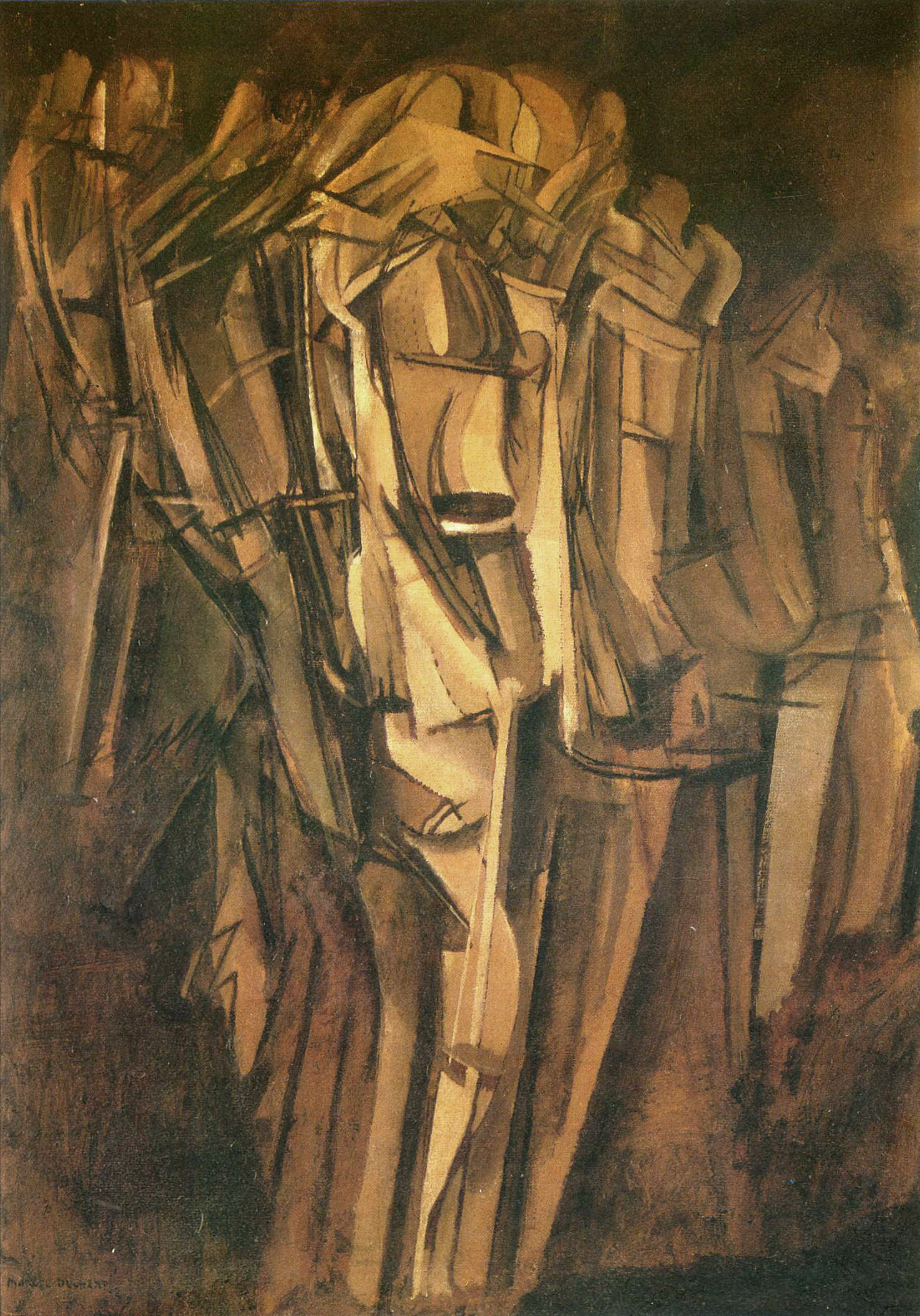 Marcel Duchamp 1911 12 Nude Study Sad Young Man on a Train Nu esquisse jeune homme triste dans un train Peggy Guggenheim Collection Venice