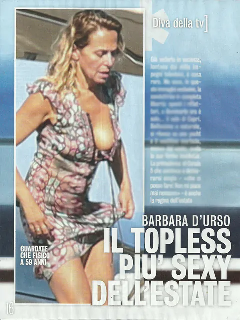Barbara D'Urso Topless