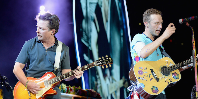 Michael J.Fox e Chris Martin