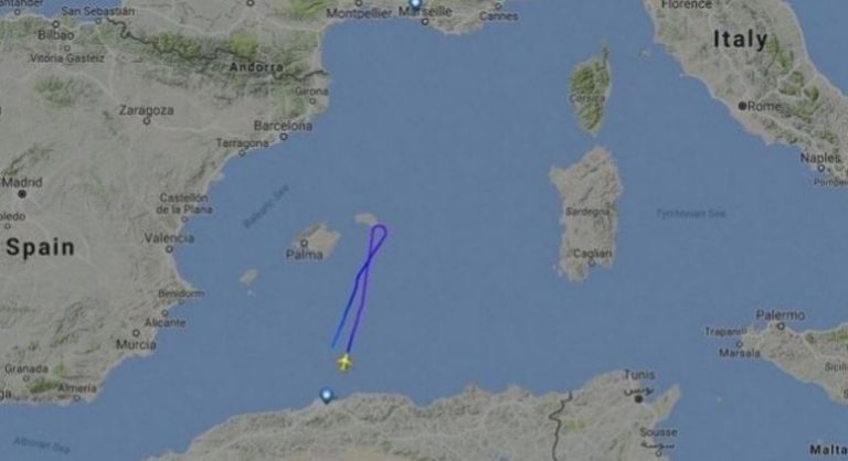 aereo scompare dai radar
