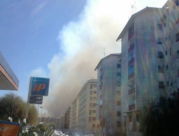 incendio a roma