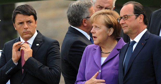 renzi merkel hollande