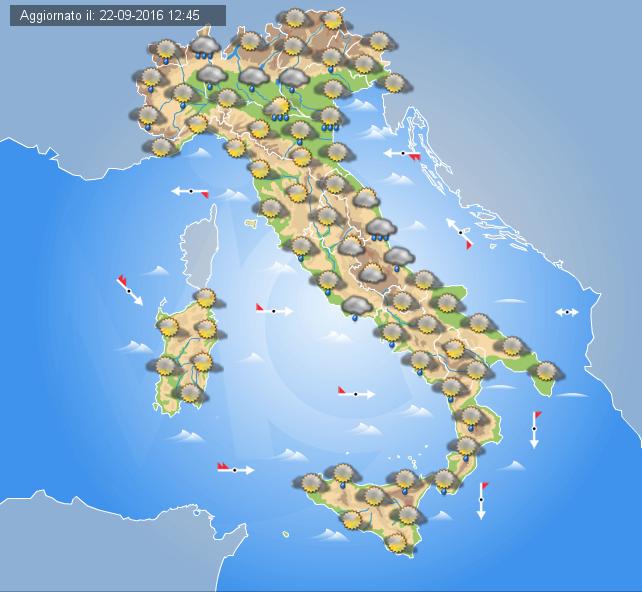 Previsioni meteo sabato 24 settembre (2016)
