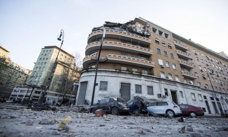 crollo-palazzina Roma