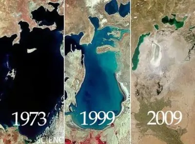 evoluzione lago d'Aral
