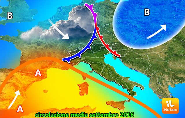 Previsioni meteo lunedì 5 settembre (2016)