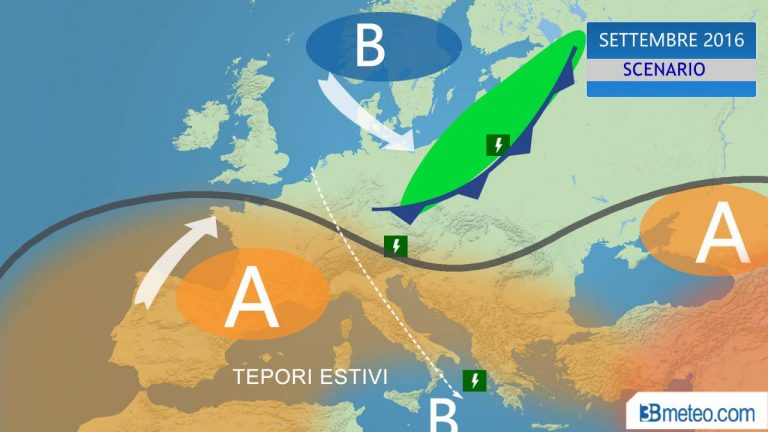 Previsioni meteo martedì 1 settembre (2016)