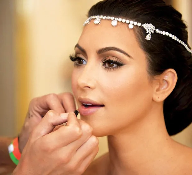 Kim Kardashian wedding makeup