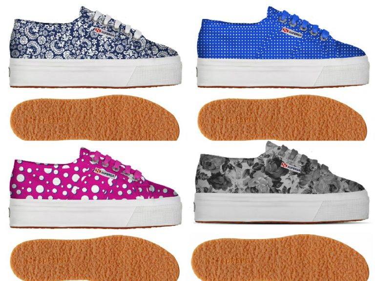 superga alte colorate