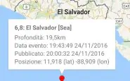 Nicaragua: violento terremoto magnitudo 7.2. E' allerta tsunami