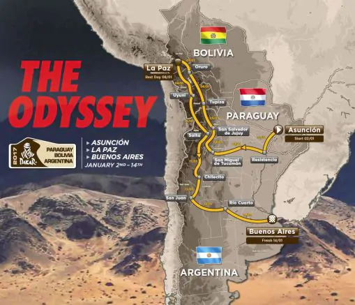 Motociclismo: Dakar 2017, il percorso più difficile di sempre