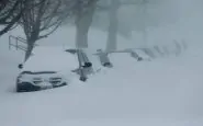 Tempesta di neve in North Dakota