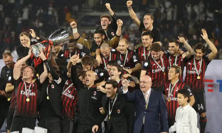 Milan, grandi festeggiamenti a Malpensa per la conquista della Supercoppa