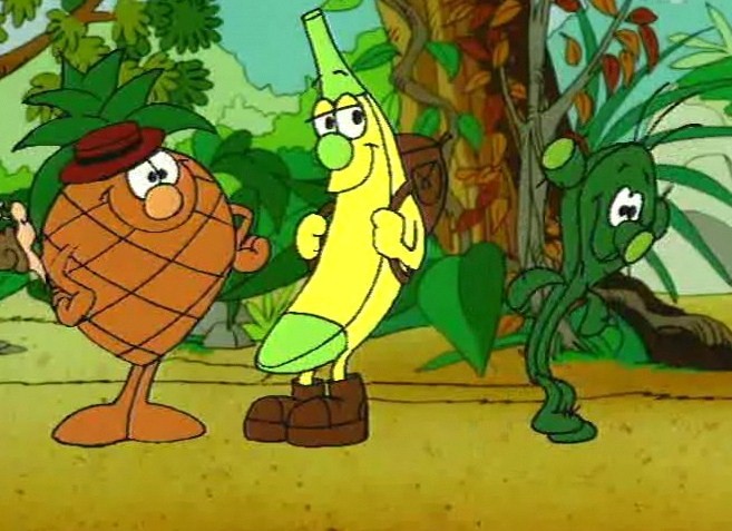 Ecco I fruttini, il cartone animato con i personaggi a forma di frutta Ecco I fruttini, il cartone animato con i personaggi a forma di frutta