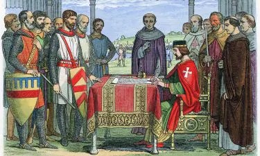 La firma della Magna Carta da parte del re Giovanni Senzaterra iljournal today