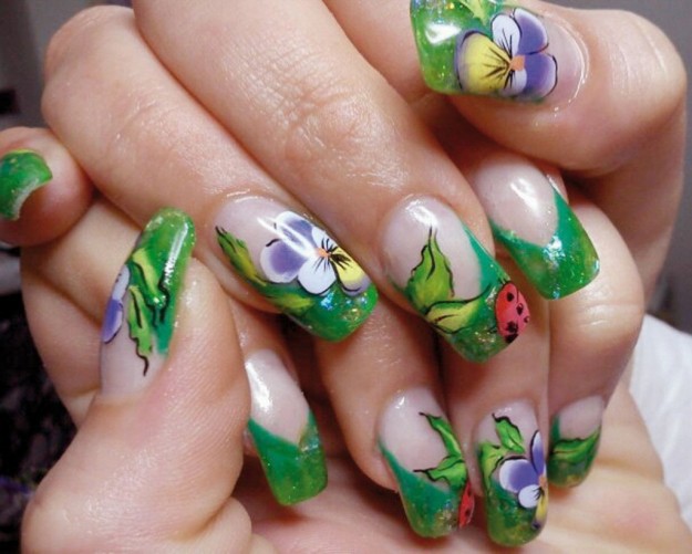 Unghie Con Fiori Home Visualizza Idee Immagine
