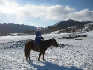 Neve in Mongolia.