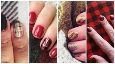plaid nails le idee piu glamour per una manicure invernale