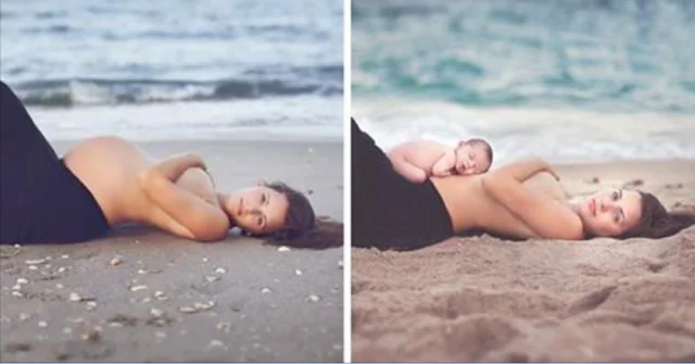 Gravidanza: le foto prima e dopo il parto