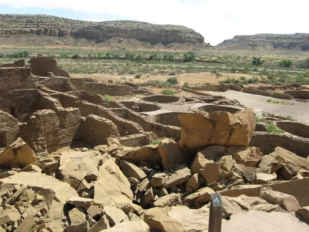 Kivas at Pueblo Bonito Chaco Canyon Ruins