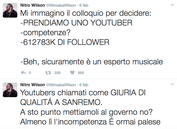 Nitro contro Greta Menchi