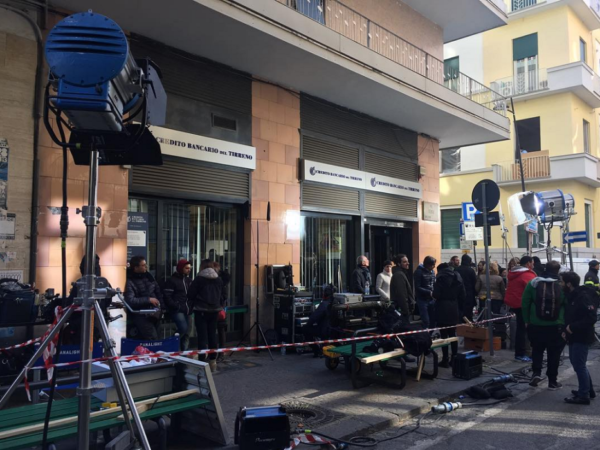 Gomorra 3: le riprese al Vomero con Ciro che rapina una banca