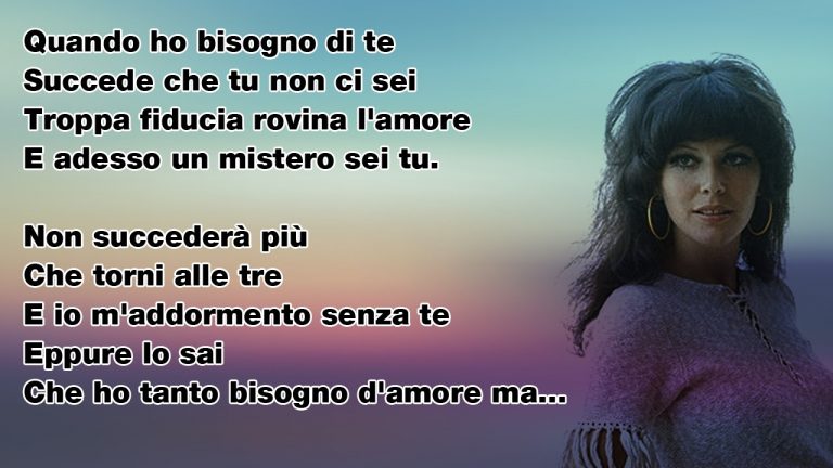 Non succederà più la canzone del 1982 di Claudia Mori