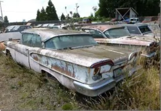 oregon auto anni 50 americane abbandonate