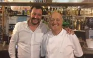 Matteo Salvini a cena dal ristoratore che ucciso i ladri